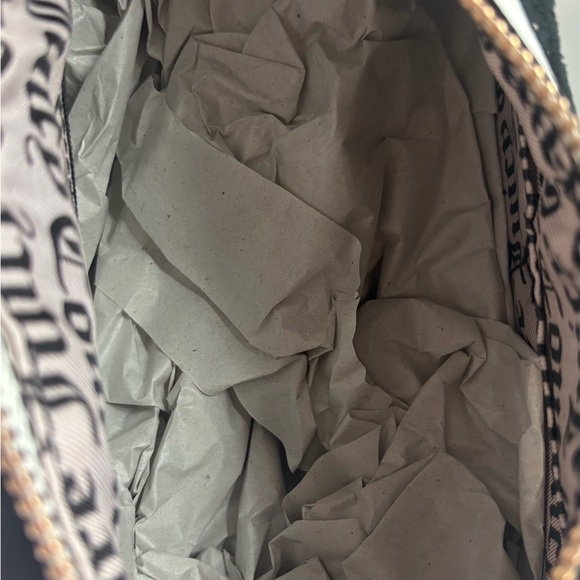 Juicy Couture Black Velvet Hobo with Pink Floral Embroidery - Picture 6 of 9